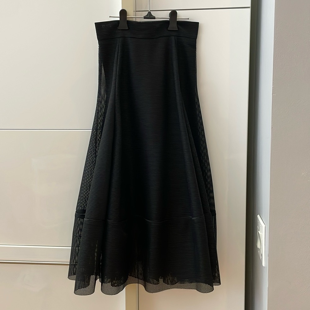 Maje black maxi skirt